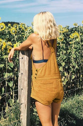 Mono vintage con bolsillos de color puro